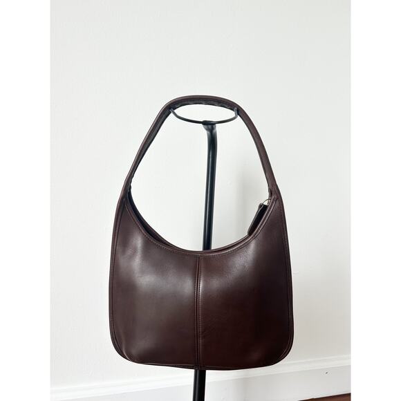 Vintage Y2K 90s Coach Shoulder Bag 9025 Ergo Zip Mahogany Brown No HangTag 1998 - Picture 2 of 16